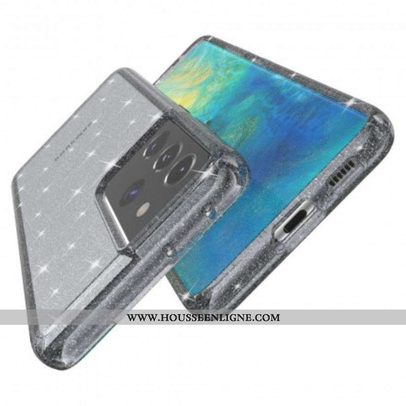 Coque Coque Samsung Galaxy S21 Ultra 5G Transparente Paillettes