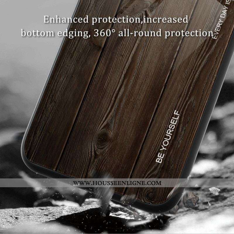 Coque Huawei Mate 50 Pro Verre Trempé Design Bois