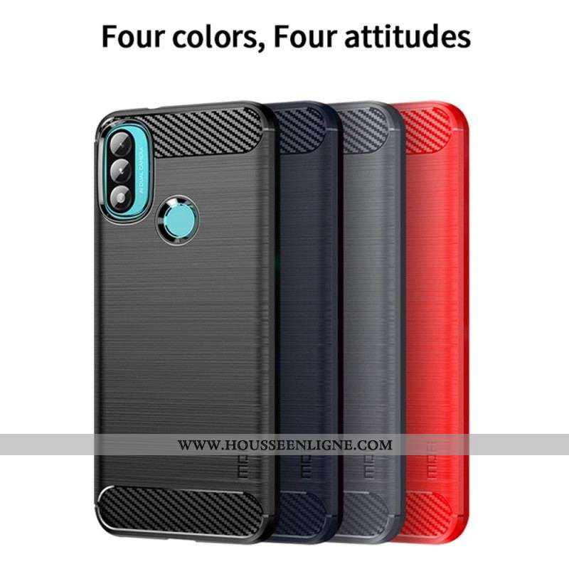 Coque Moto E40 / E30 / E20 Fibre Carbone Brossée MOFI