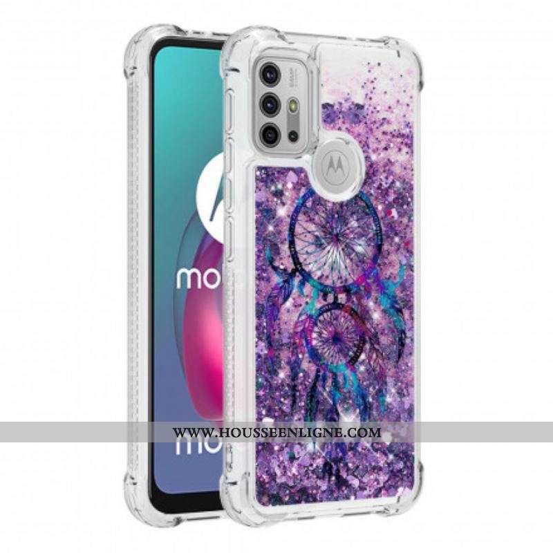 Coque Moto G30 / Moto G10 Attrape Rêves Paillettes