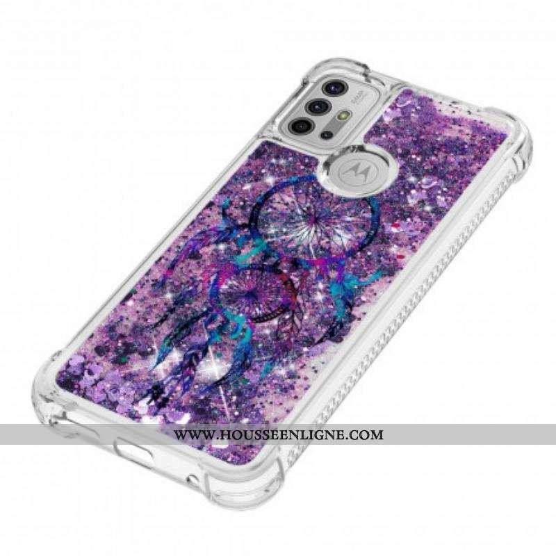 Coque Moto G30 / Moto G10 Attrape Rêves Paillettes