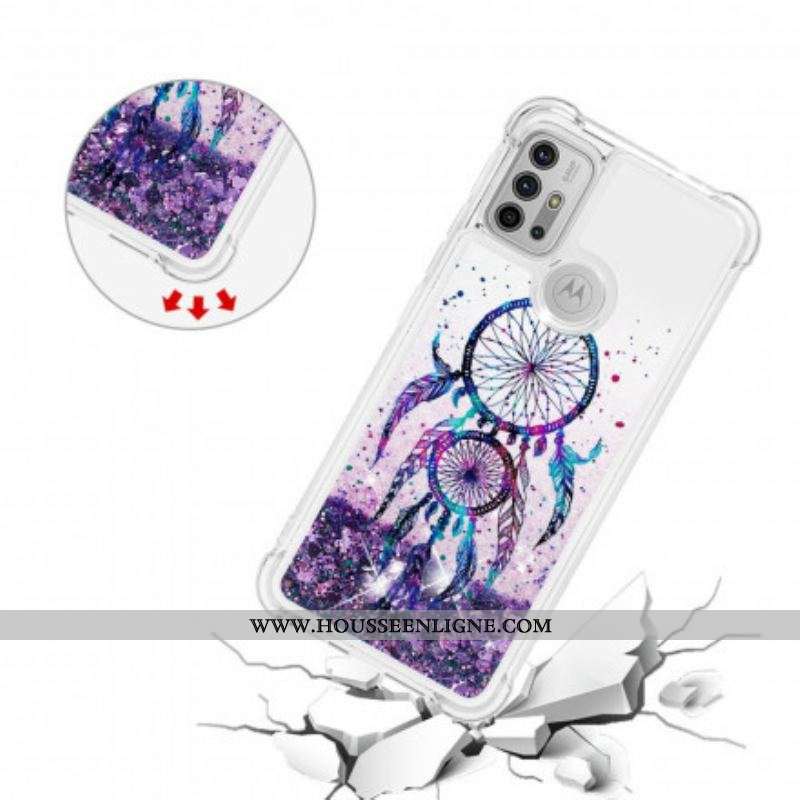 Coque Moto G30 / Moto G10 Attrape Rêves Paillettes