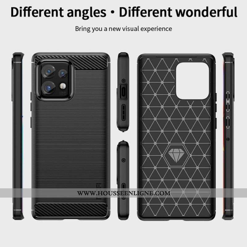 Coque Motorola Edge 40 Pro Fibre Carbone Brossée MOFI