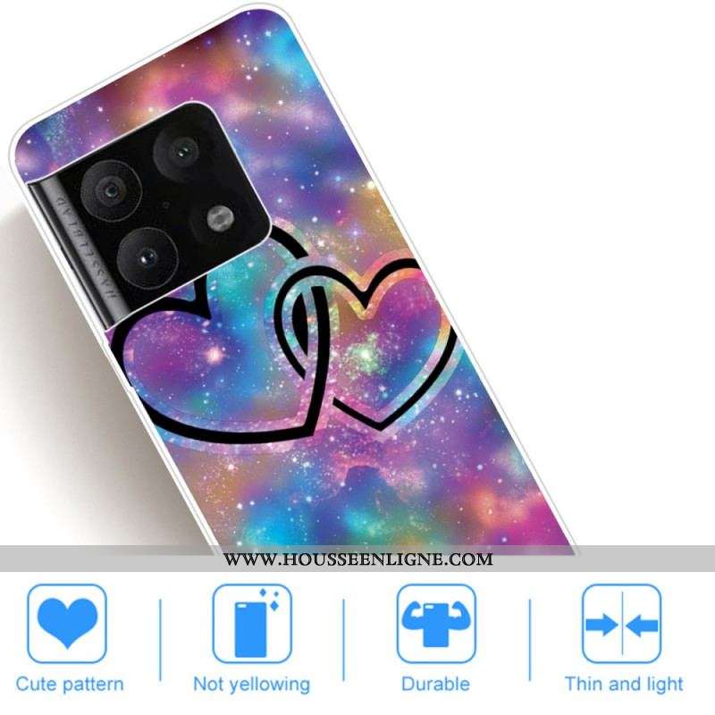 Coque OnePlus 10 Pro 5G Coeurs Enchaînés