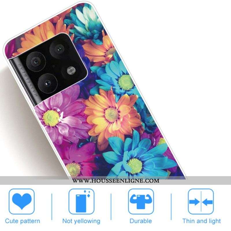 Coque OnePlus 10 Pro 5G Marguerites Colorées