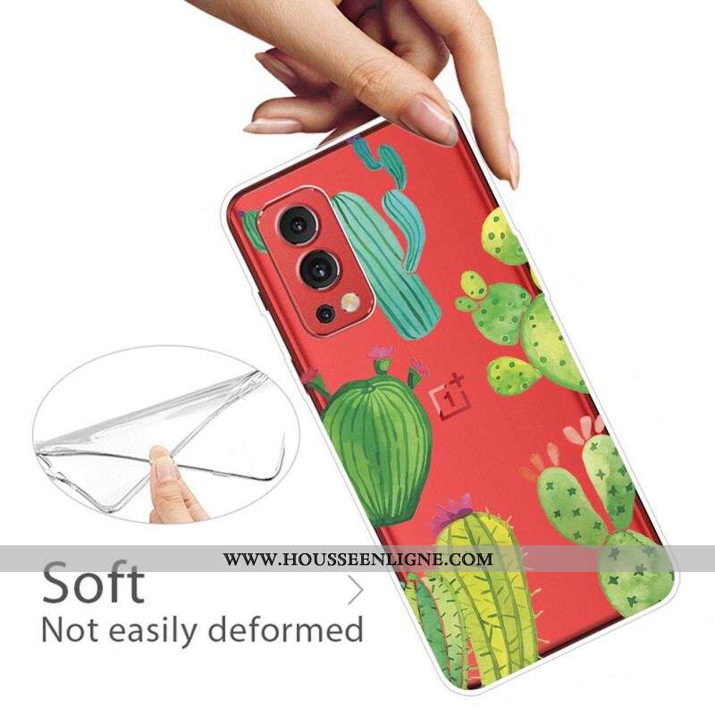 Coque OnePlus Nord 2 5G Cactus Aquarelle