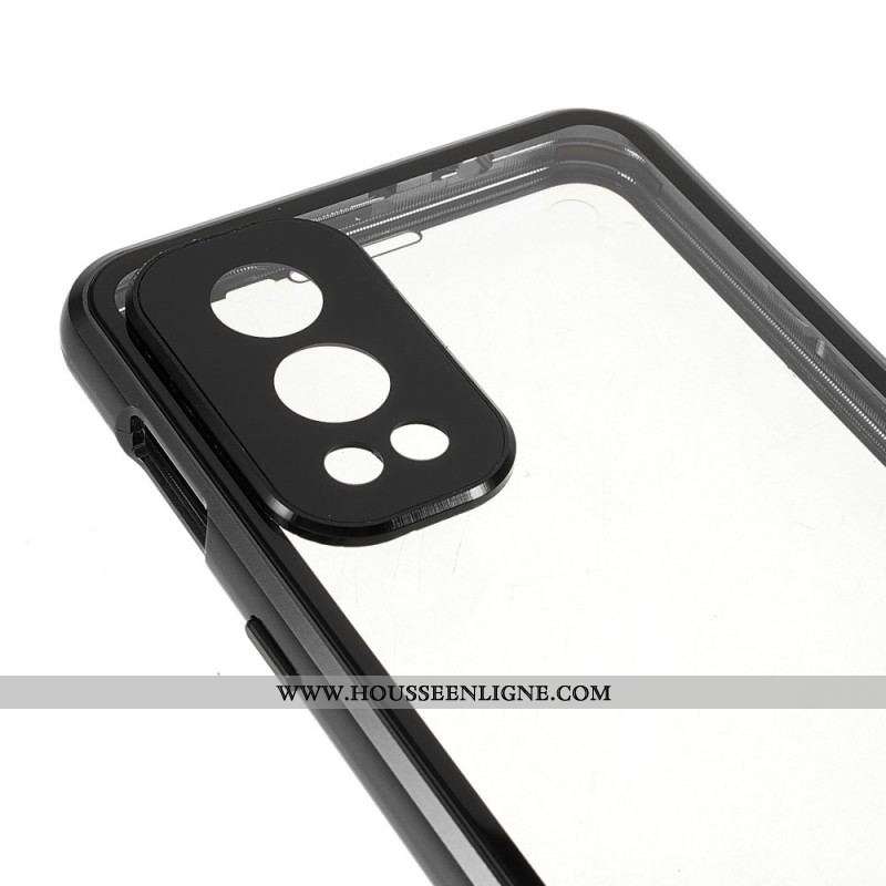 Coque OnePlus Nord 2 5G Deux Cotés Magnétique Verre Trempé et Métal