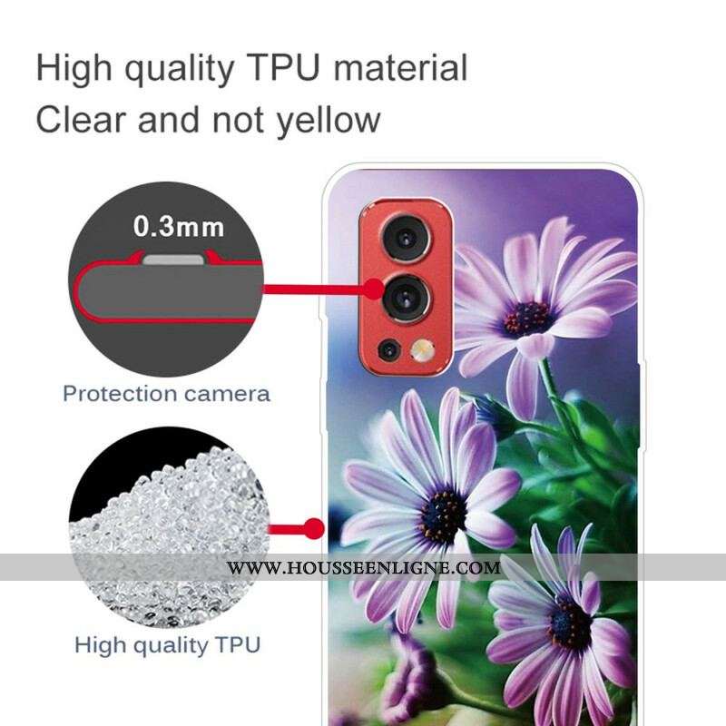 Coque OnePlus Nord 2 5G Fleurs Réalistes