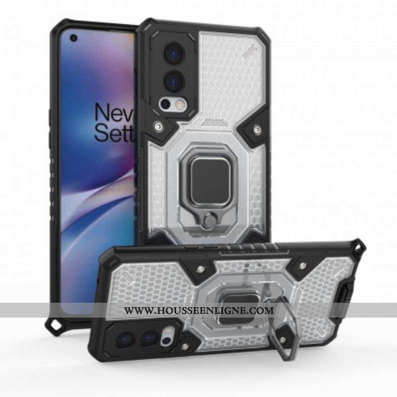 Coque OnePlus Nord 2 5G Nid d'Abeille avec Anneau