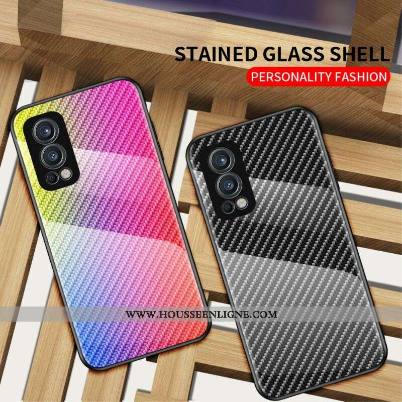 Coque OnePlus Nord 2 5G Verre Trempé Fibre Carbone