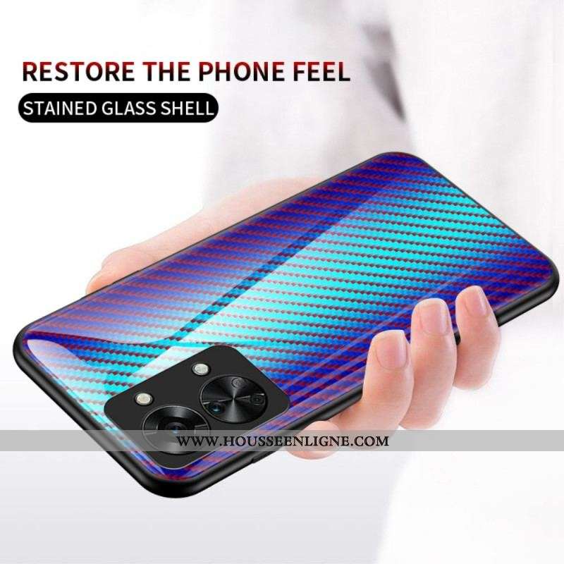 Coque OnePlus Nord 2T 5G Verre Trempé Fibre Carbone