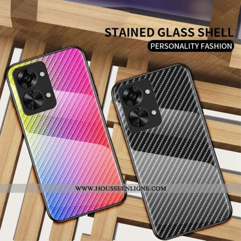 Coque OnePlus Nord 2T 5G Verre Trempé Fibre Carbone