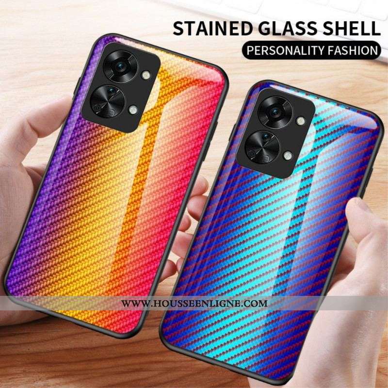 Coque OnePlus Nord 2T 5G Verre Trempé Fibre Carbone