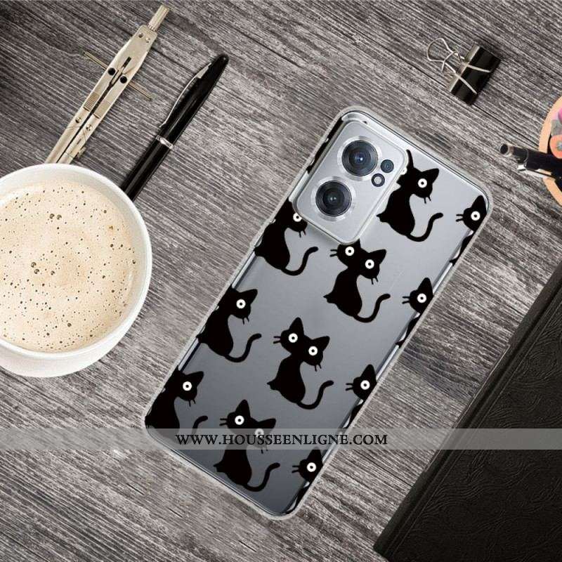 Coque OnePlus Nord CE 2 5G Chats Noirs