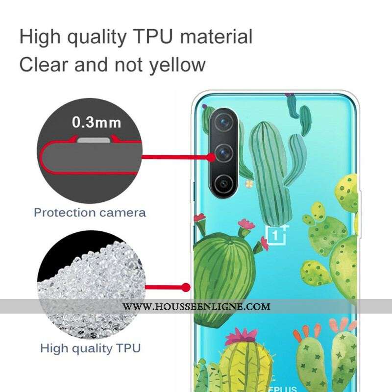 Coque OnePlus Nord CE 5G Cactus Aquarelle