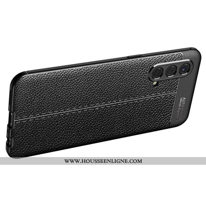 Coque OnePlus Nord CE 5G Effet Cuir Litchi Double Line