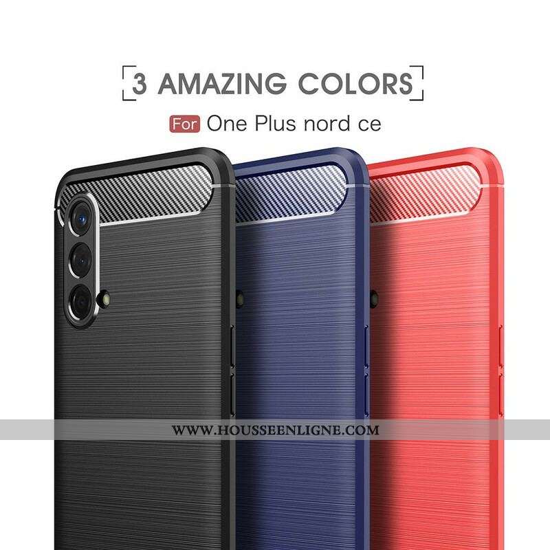 Coque OnePlus Nord CE 5G Fibre Carbone Brossée