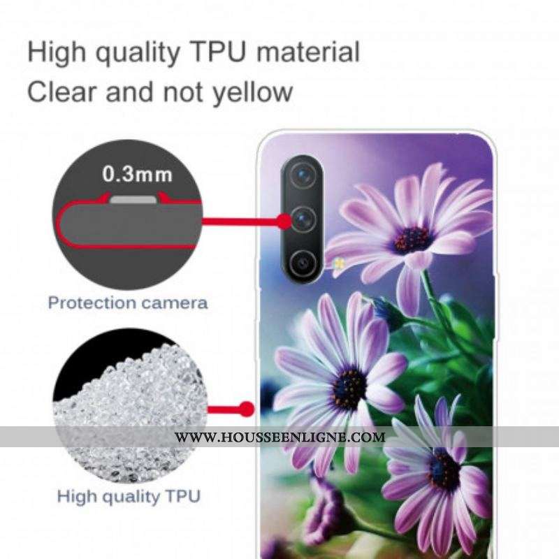 Coque OnePlus Nord CE 5G Fleurs Réalistes