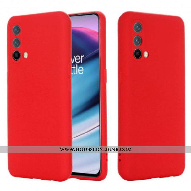 Coque OnePlus Nord CE 5G Silicone Liquide Avec Lanière