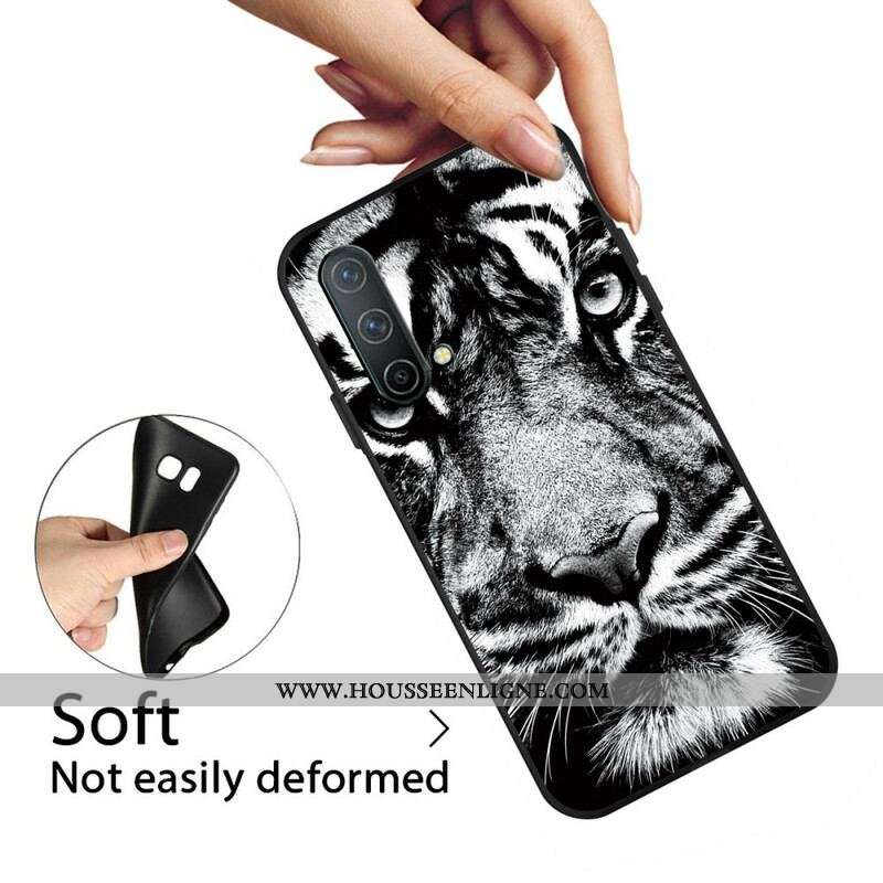 Coque OnePlus Nord CE 5G Tigre Noir et Blanc