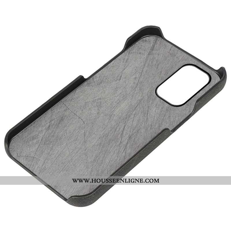 Coque Oppo A54 5G / A74 5G Effet Cuir Anneau-Support