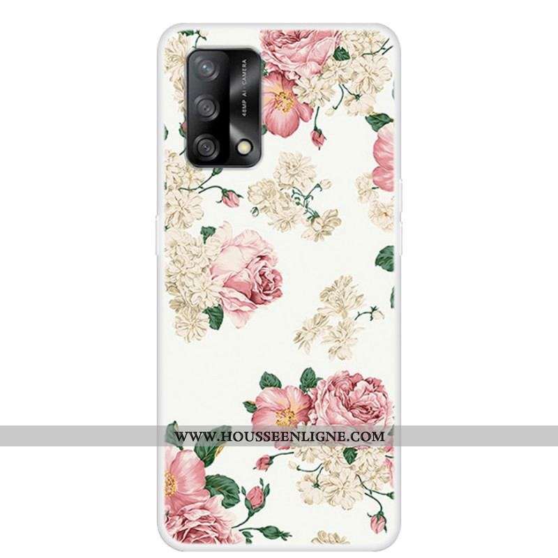 Coque Oppo A74 4G Fleurs Liberty