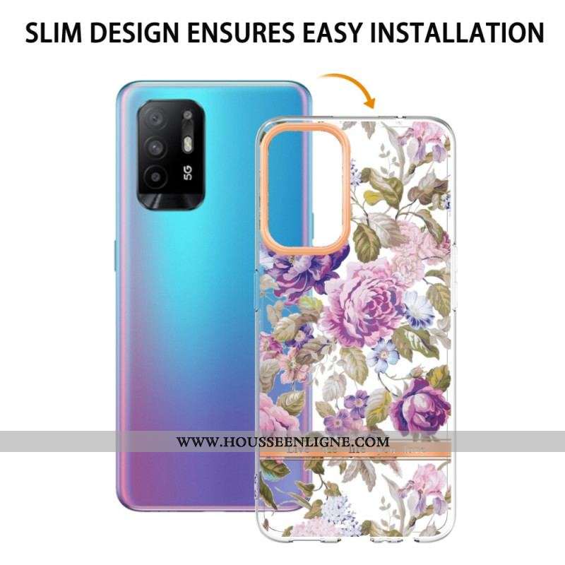 Coque Oppo A94 5G Fleurs Begonia