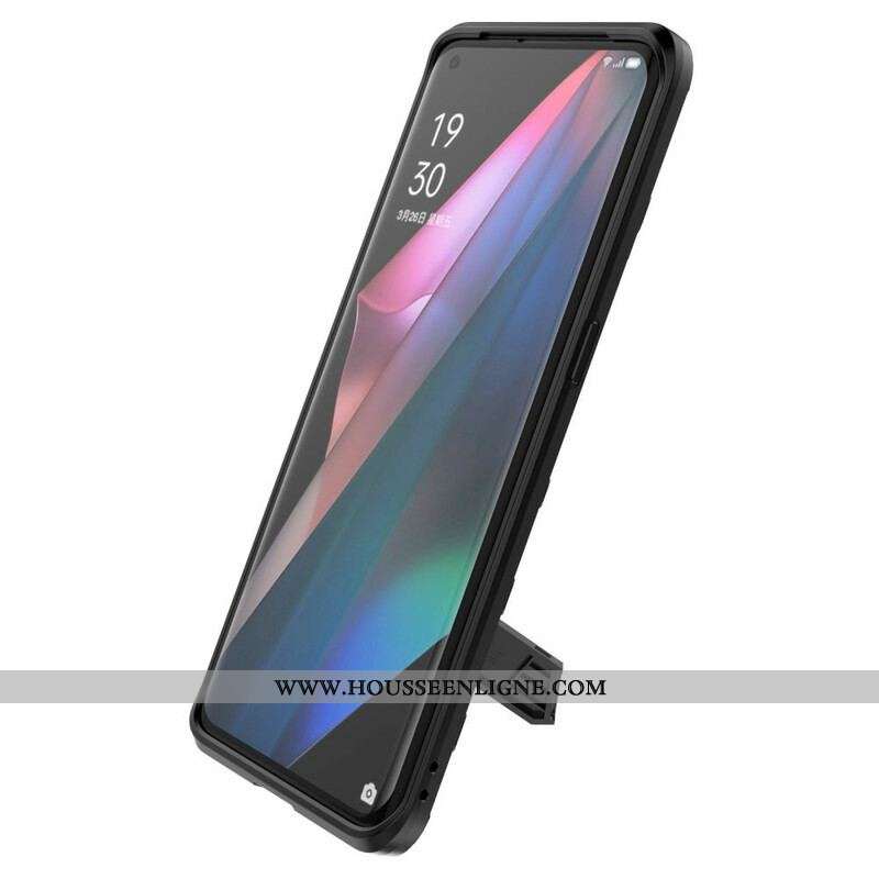 Coque Oppo Find X3 / X3 Pro Support Amovible Deux Positions Mains Libres