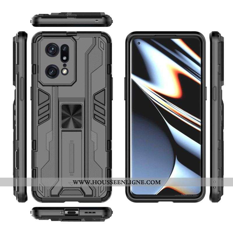 Coque Oppo Find X5 Pro Support Amovible Vertical et Horizontal