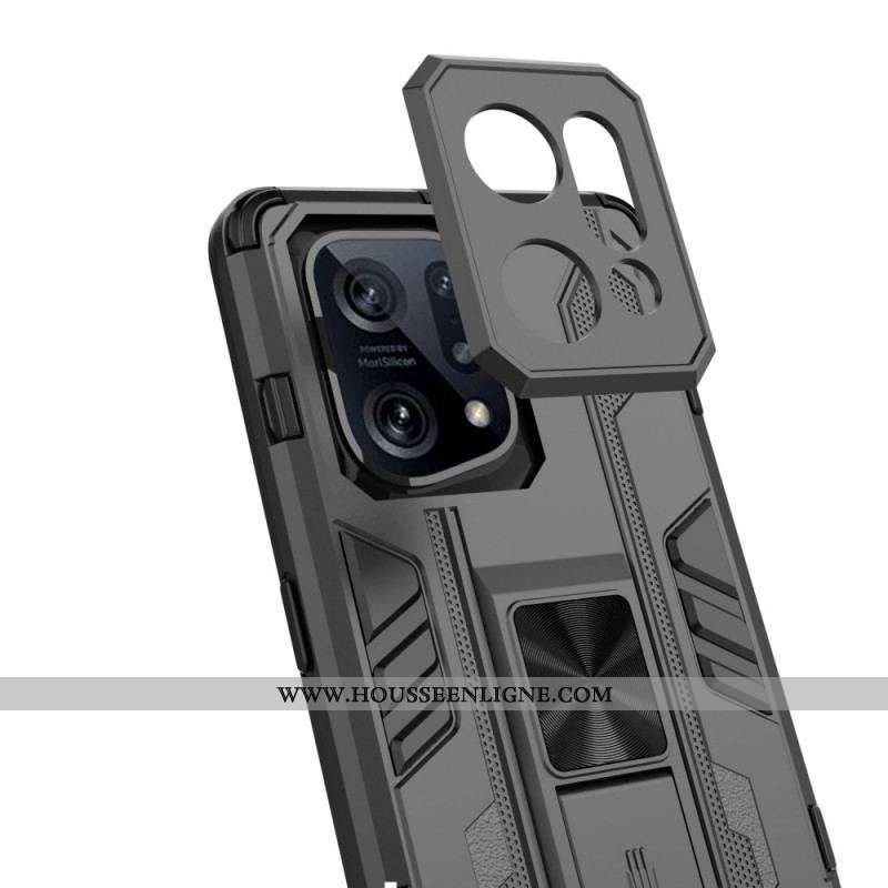 Coque Oppo Find X5 Support Amovible Vertical et Horizontal