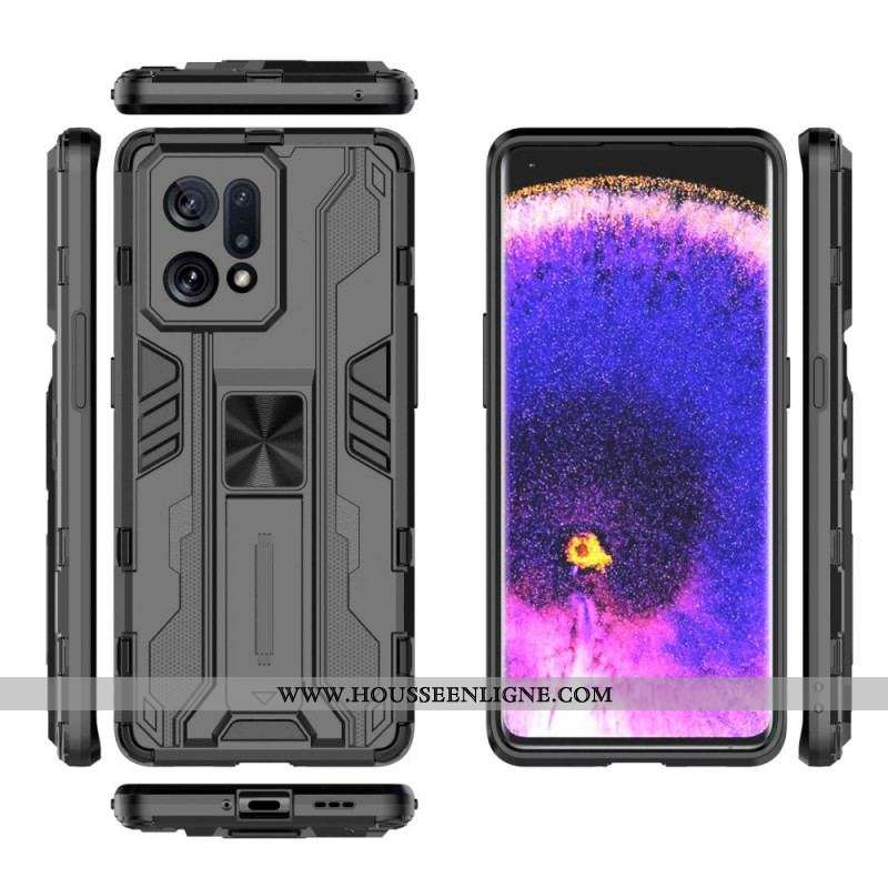 Coque Oppo Find X5 Support Amovible Vertical et Horizontal