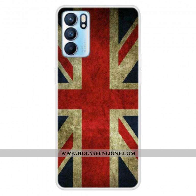 Coque Oppo Reno 6 5G Drapeau Anglais