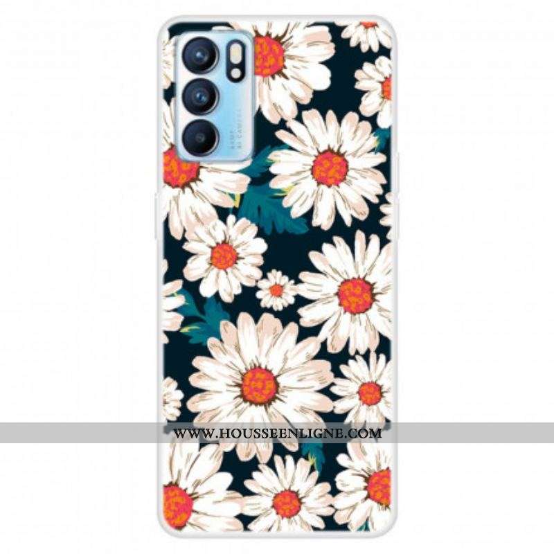 Coque Oppo Reno 6 5G Marguerites