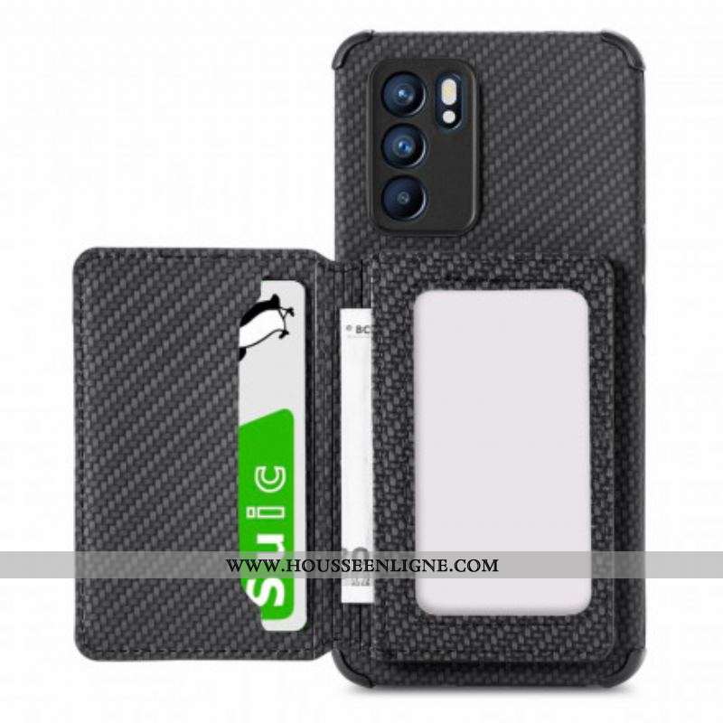 Coque Oppo Reno 6 5G RFID Porte-Cartes Support