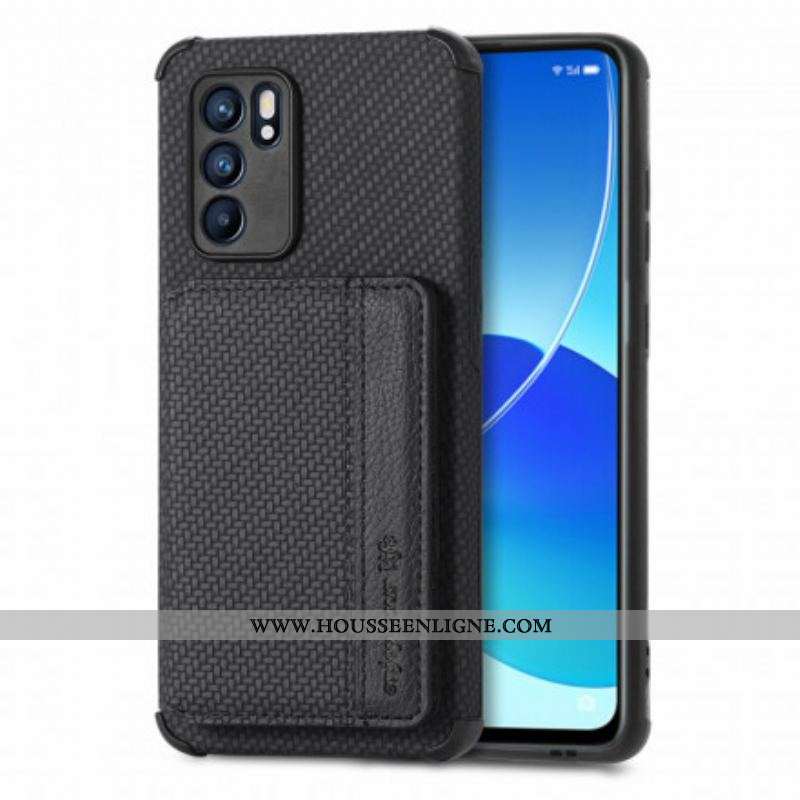 Coque Oppo Reno 6 5G RFID Porte-Cartes Support