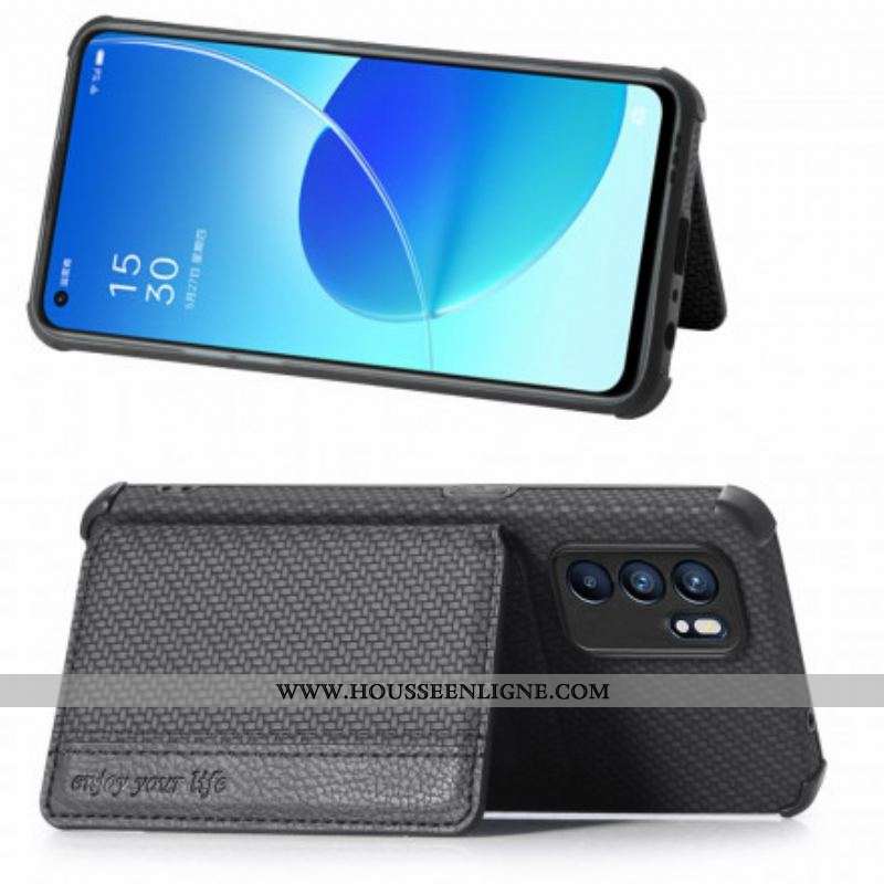 Coque Oppo Reno 6 5G RFID Porte-Cartes Support