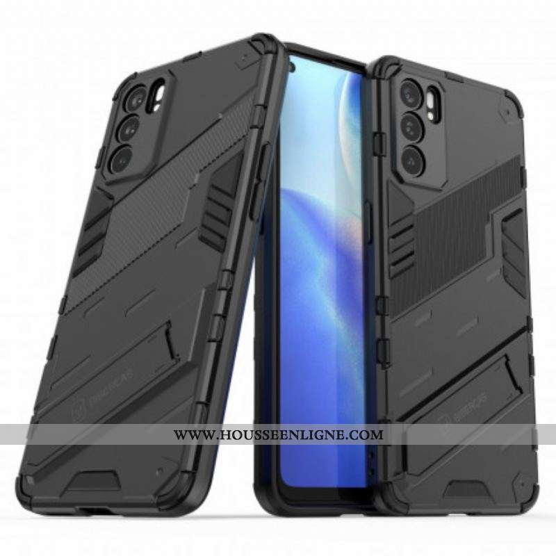 Coque Oppo Reno 6 5G Support Amovible Deux Positions Mains Libres