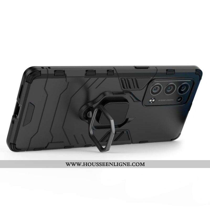 Coque Oppo Reno 6 Pro 5G Anneau-Support Pivotant