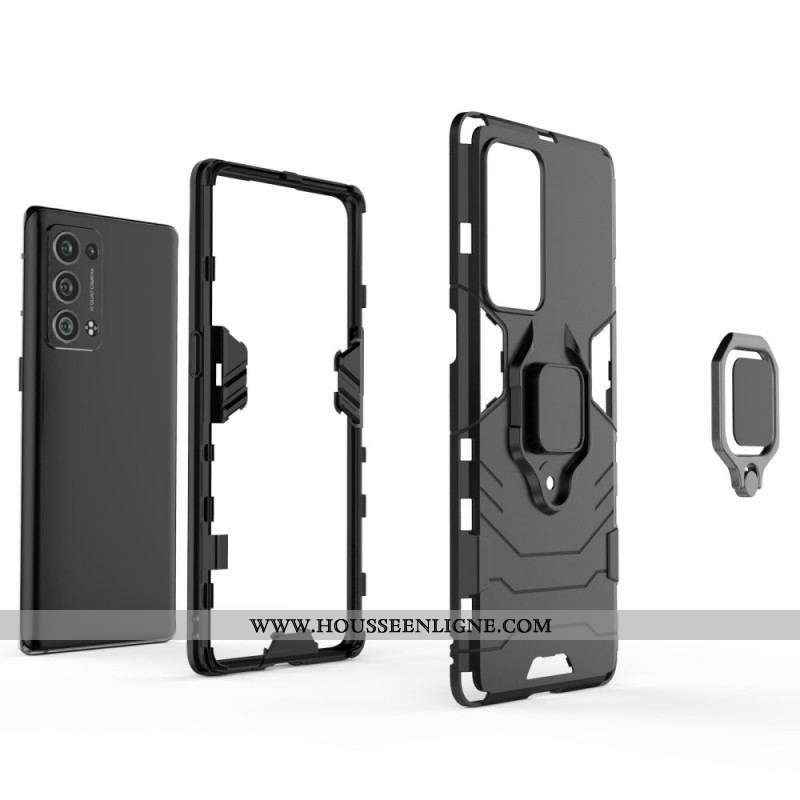 Coque Oppo Reno 6 Pro 5G Anneau-Support Pivotant