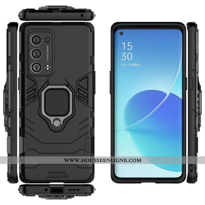 Coque Oppo Reno 6 Pro 5G Anneau-Support Pivotant