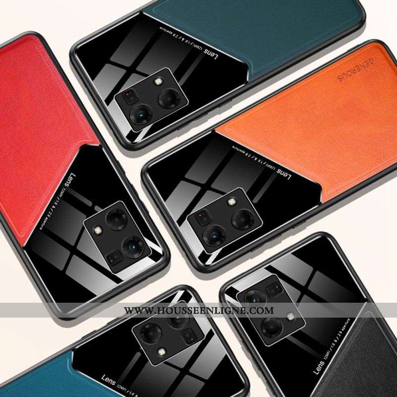 Coque Oppo Reno 7 Simili Cuir Haut de Gamme