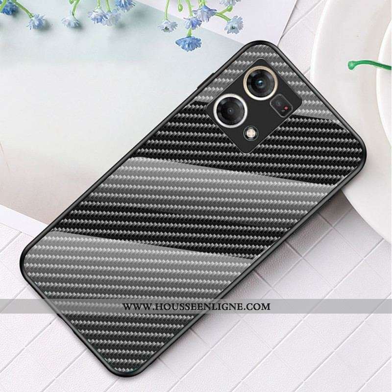 Coque Oppo Reno 7 Verre Trempé Fibre Carbone