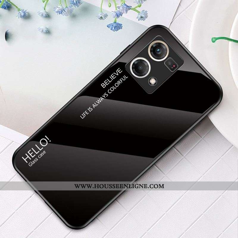 Coque Oppo Reno 7 Verre Trempé Hello