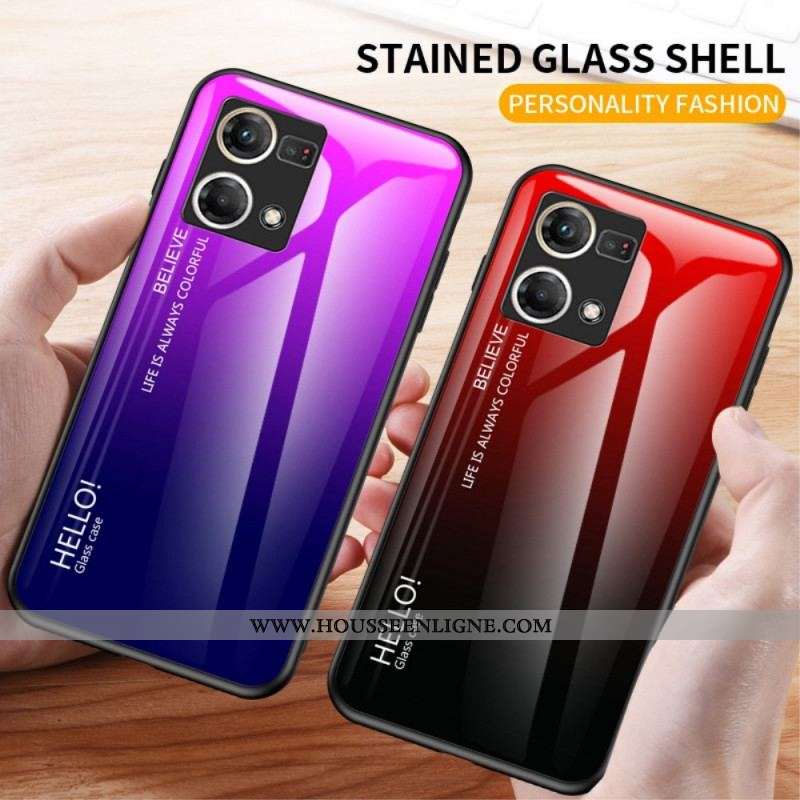 Coque Oppo Reno 7 Verre Trempé Hello