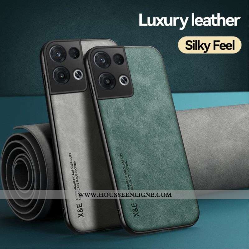 Coque Oppo Reno 8 Effet Cuir X&E