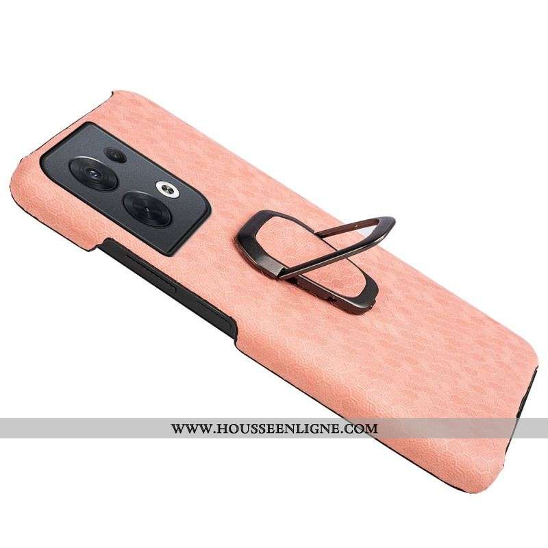 Coque Oppo Reno 8 Nid d'Abeille avec Anneau-Support