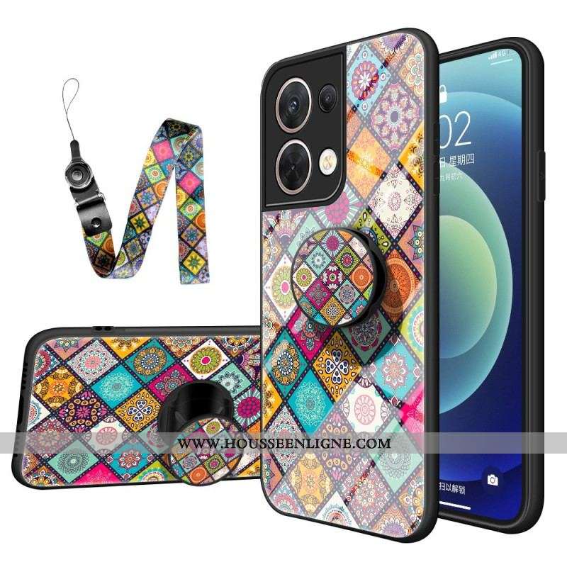 Coque Oppo Reno 8 Patchwork