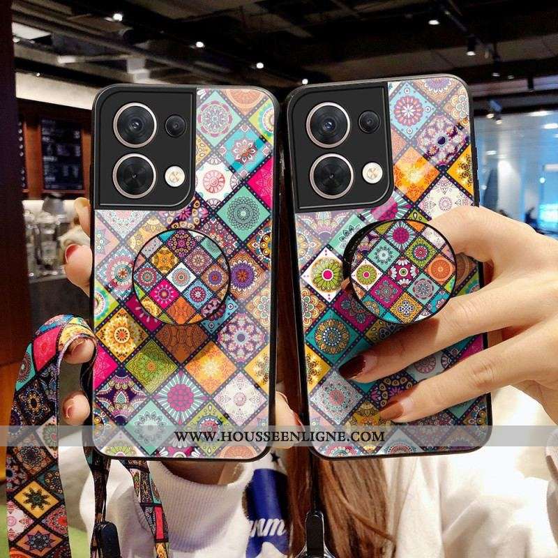 Coque Oppo Reno 8 Patchwork