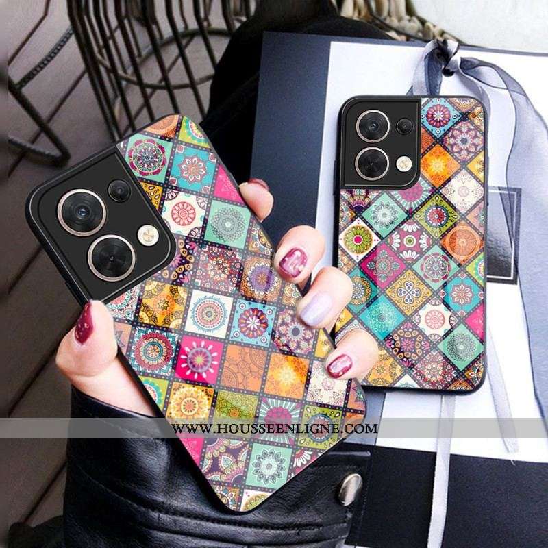 Coque Oppo Reno 8 Patchwork