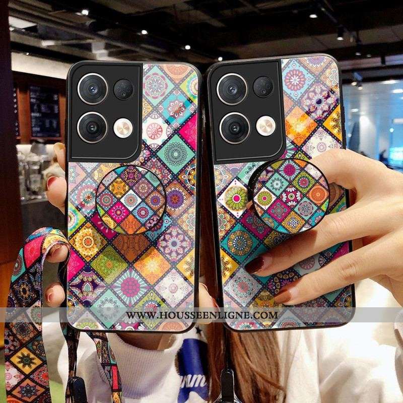 Coque Oppo Reno 8 Pro Patchwork